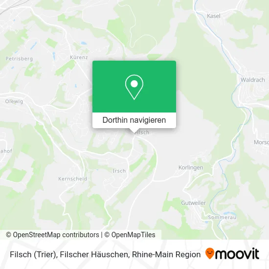 Filsch (Trier), Filscher Häuschen Karte