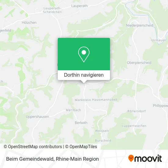 Beim Gemeindewald Karte