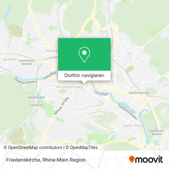 Friedenskirche Karte