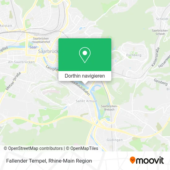 Fallender Tempel Karte