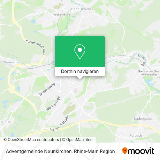 Adventgemeinde Neunkirchen Karte
