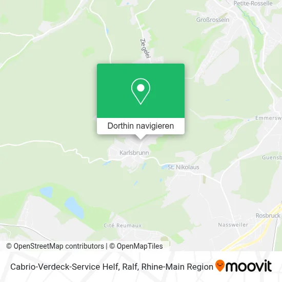 Cabrio-Verdeck-Service Helf, Ralf Karte