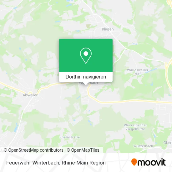 Feuerwehr Winterbach Karte