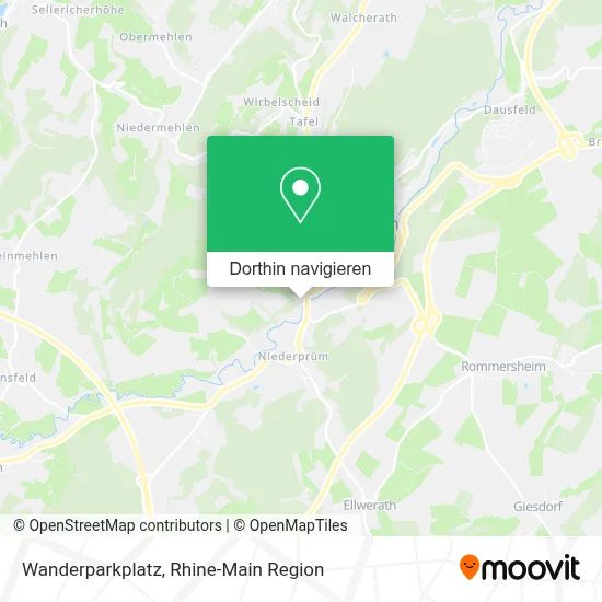 Wanderparkplatz Karte