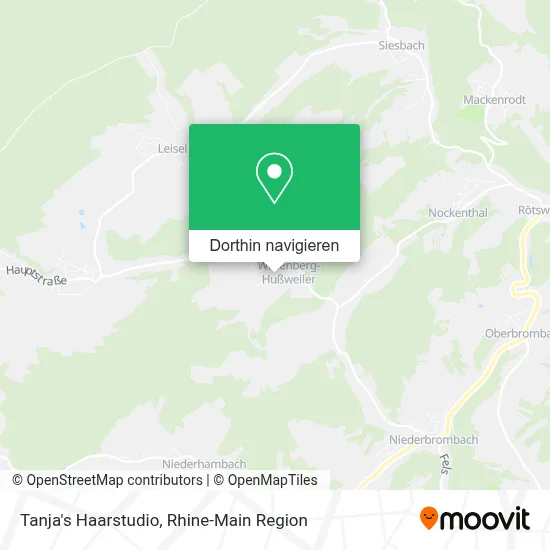 Tanja's Haarstudio Karte