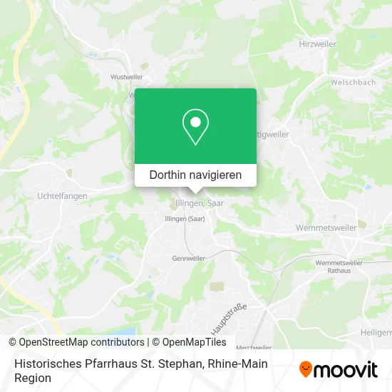 Historisches Pfarrhaus St. Stephan Karte