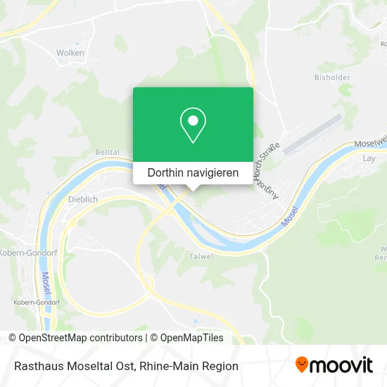Rasthaus Moseltal Ost Karte