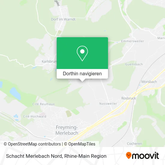 Schacht Merlebach Nord Karte