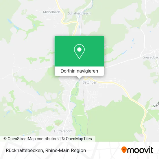 Rückhaltebecken Karte