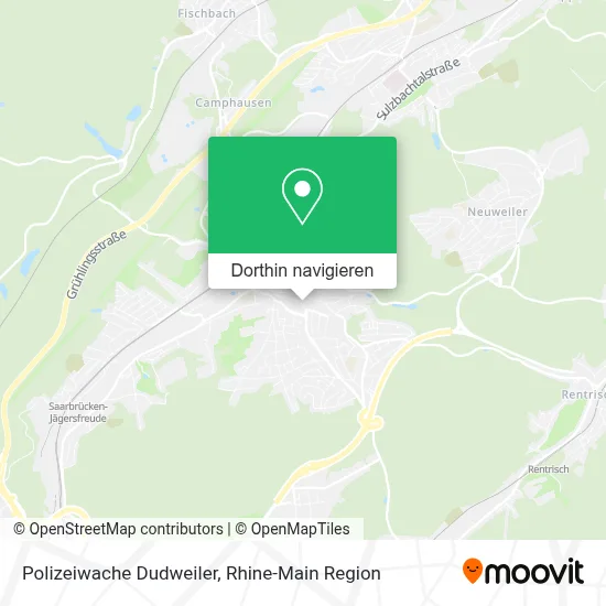 Polizeiwache Dudweiler Karte