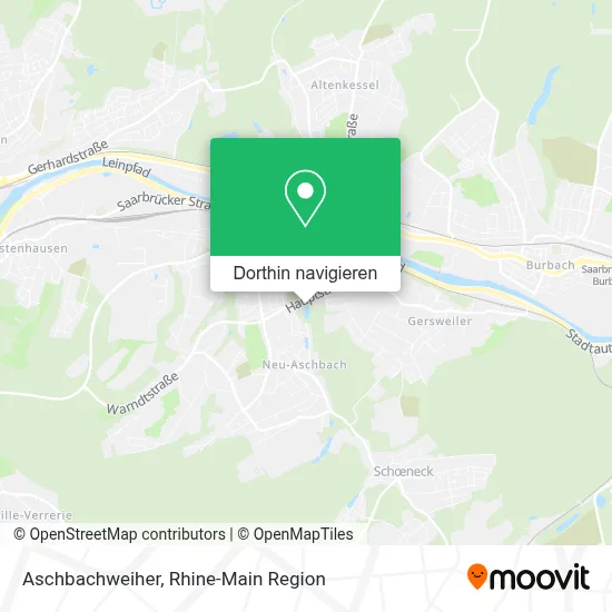 Aschbachweiher Karte