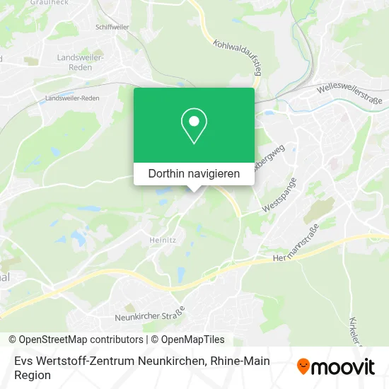 Evs Wertstoff-Zentrum Neunkirchen Karte