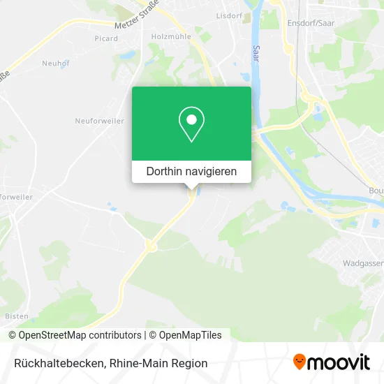 Rückhaltebecken Karte