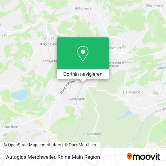 Autoglas Merchweiler Karte