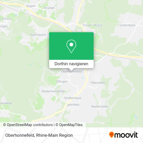 Oberhonnefeld Karte