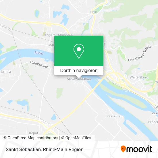 Sankt Sebastian Karte