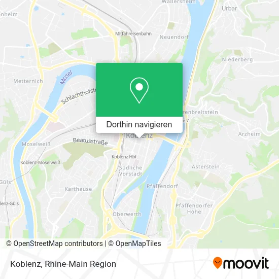 Koblenz Karte