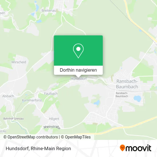 Hundsdorf Karte