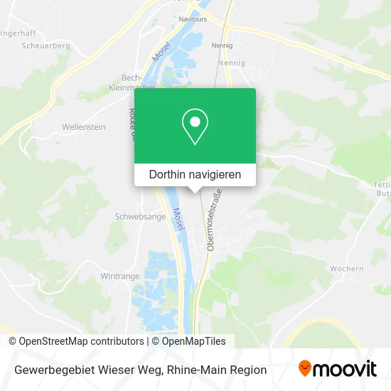 Gewerbegebiet Wieser Weg Karte