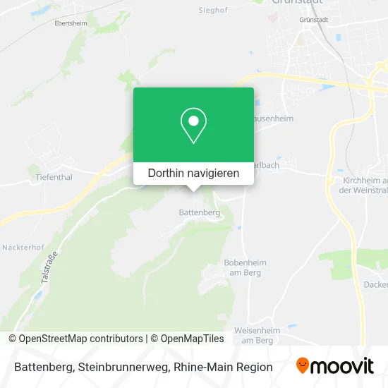 Battenberg, Steinbrunnerweg Karte