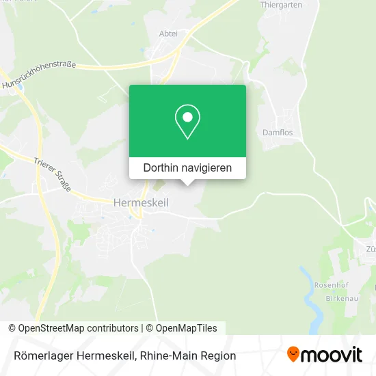 Römerlager Hermeskeil Karte