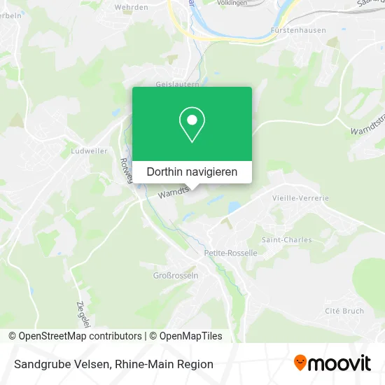 Sandgrube Velsen Karte