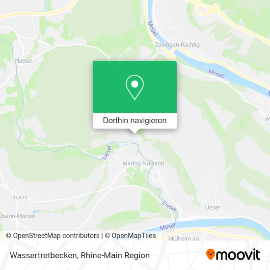 Wassertretbecken Karte