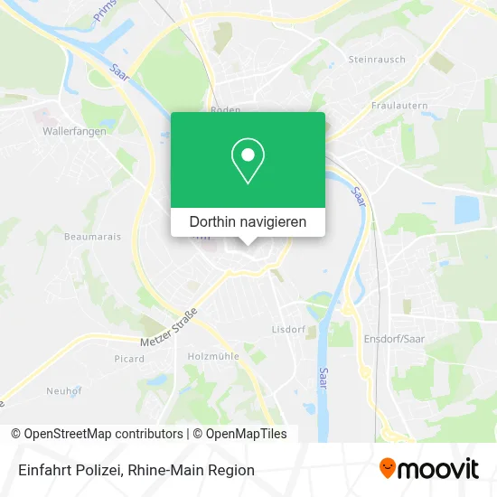 Einfahrt Polizei Karte