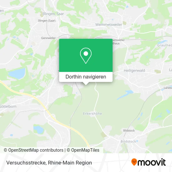 Versuchsstrecke Karte