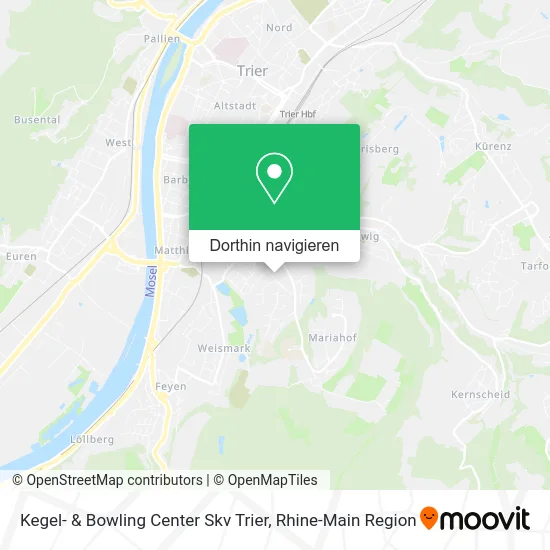 Kegel- & Bowling Center Skv Trier Karte