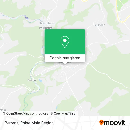 Berrens Karte