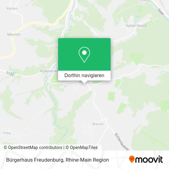 Bürgerhaus Freudenburg Karte