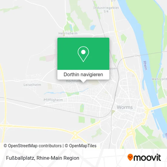 Fußballplatz Karte