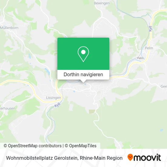 Wohnmobilstellplatz Gerolstein Karte