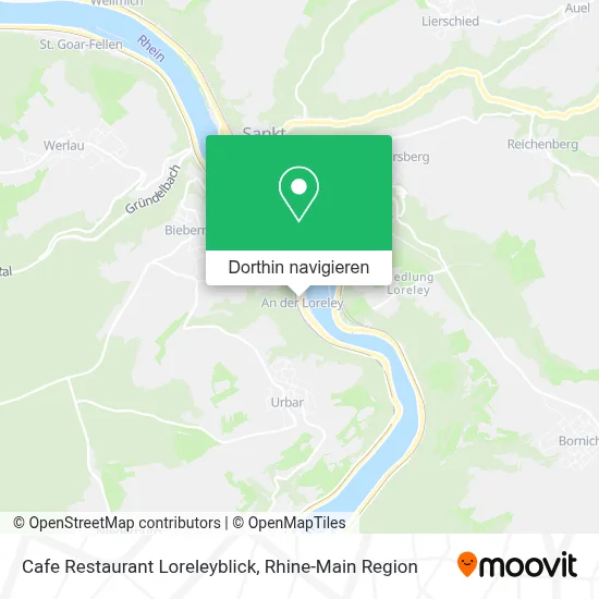 Cafe Restaurant Loreleyblick Karte
