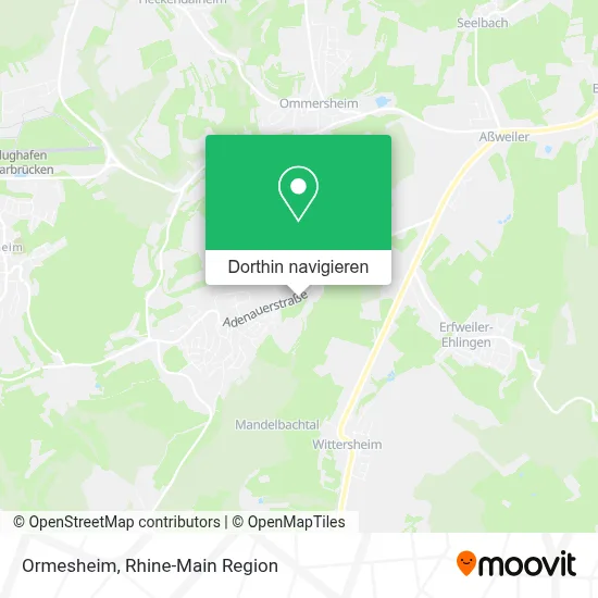 Ormesheim Karte