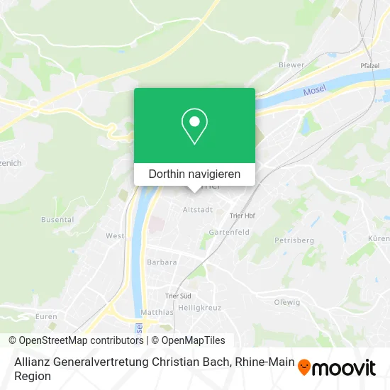 Allianz Generalvertretung Christian Bach Karte