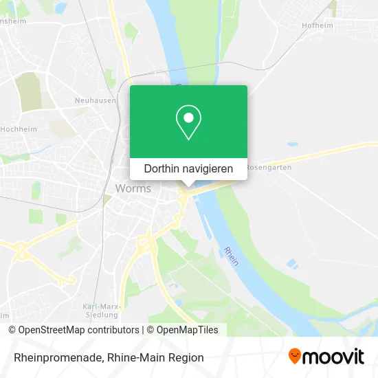 Rheinpromenade Karte