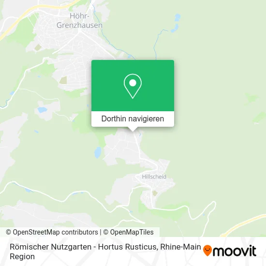 Römischer Nutzgarten - Hortus Rusticus Karte