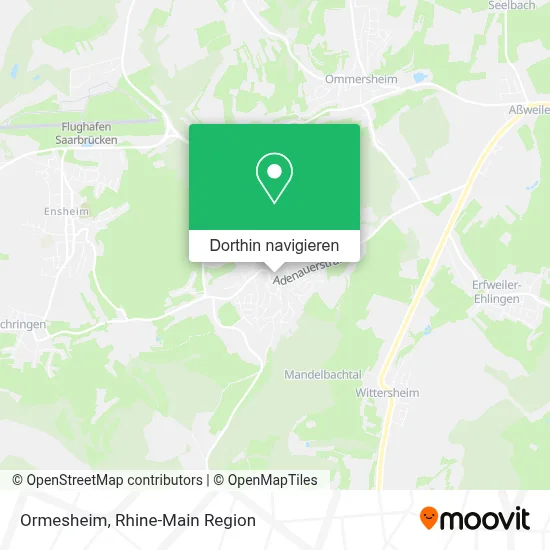 Ormesheim Karte