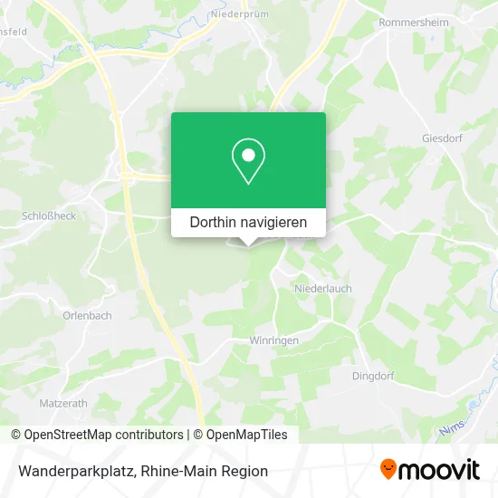 Wanderparkplatz Karte