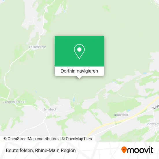 Beutelfelsen Karte