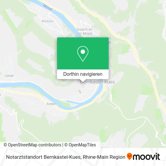 Notarztstandort Bernkastel-Kues Karte