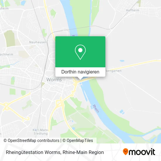 Rheingütestation Worms Karte