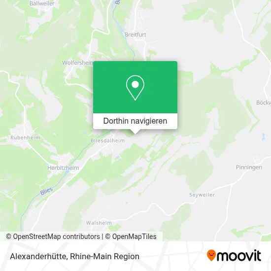 Alexanderhütte Karte