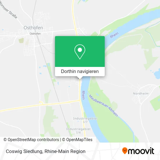 Coswig Siedlung Karte