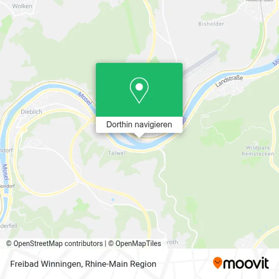 Freibad Winningen Karte