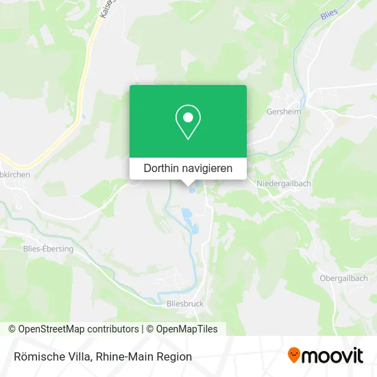 Römische Villa Karte