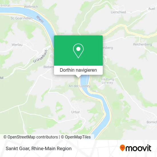 Sankt Goar Karte