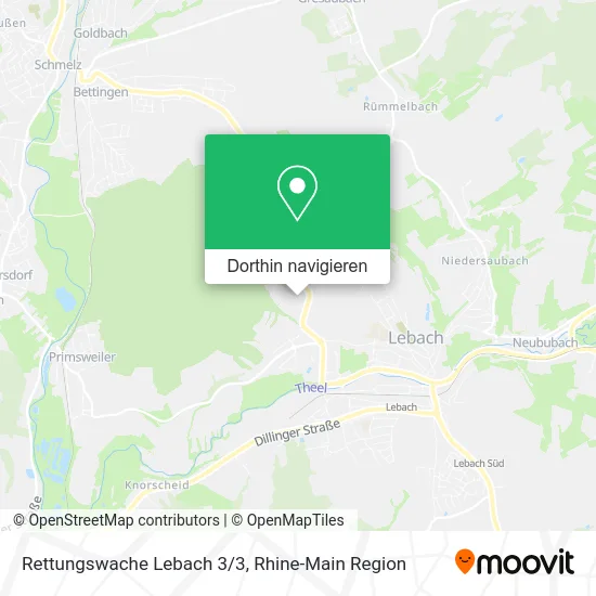 Rettungswache Lebach 3/3 Karte